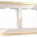 Рамка на 2 поста Werkel Baguette (айвори/латунь) W0022851