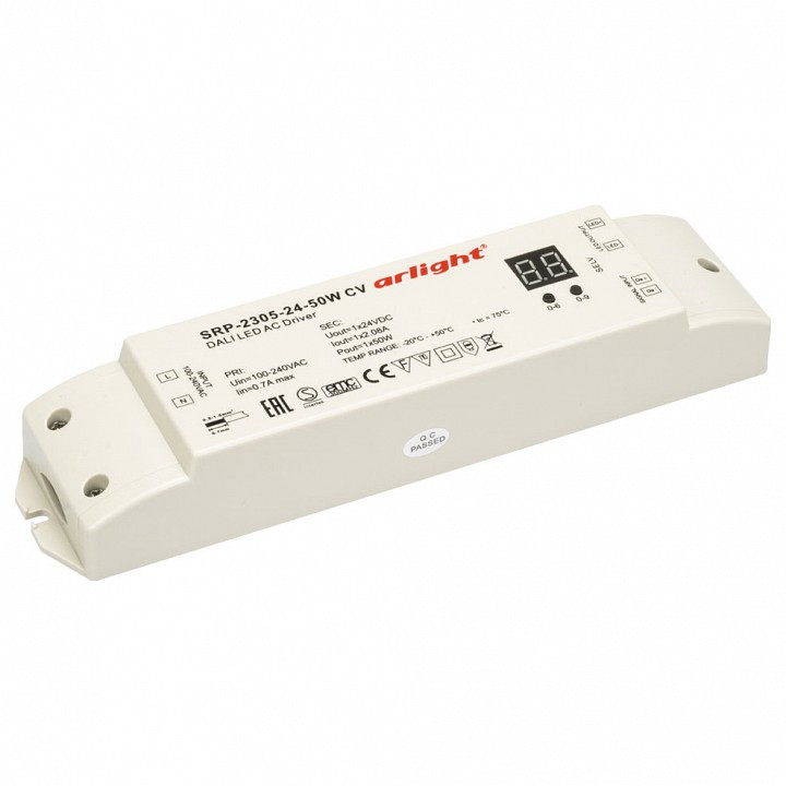 Контроллер-диммер Arlight DALI-SR DALI-SRP-2305-24-50W-CV (220V, 24V, 50W)