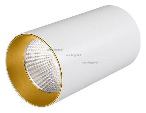 Накладной светильник Arlight SP-POLO-SURFACE-R85-15W White5000 (WH-GD, 40 deg) 027523