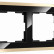 Рамка на 2 поста Werkel Baguette (черный/латунь) W0022852