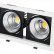 Встраиваемый светильник Arlight CL-KARDAN-S283x152-2x25W Warm3000 (WH-BK, 30 deg) 028861