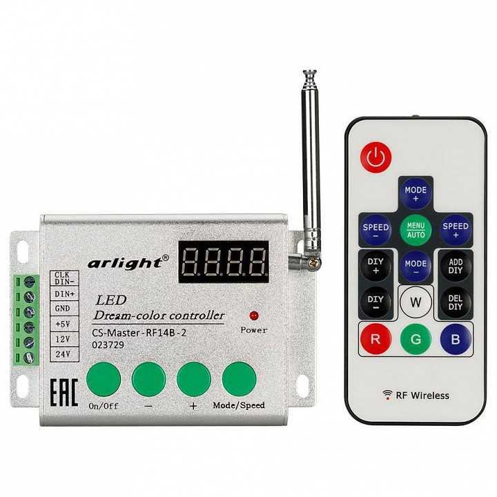 Контроллер-регулятор цвета RGBW с пультом ДУ Arlight CS-Mast 023729