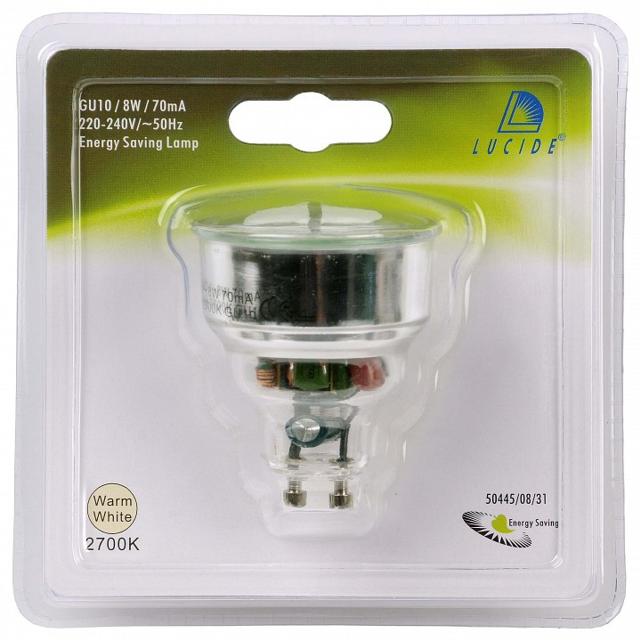 Лампа компактная люминесцентная Lucide Energy GX10q 8Вт 2700K 50445/08/31
