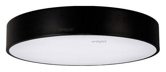 Накладной светильник Arlight SP-TOR-PILL-R600-50W Day4000 (BK, 120 deg) 023000(1)